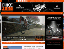 Tablet Screenshot of bikezona.com